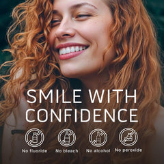 Primal Life Real White Dental Boost smile highlighting brighter-looking teeth.