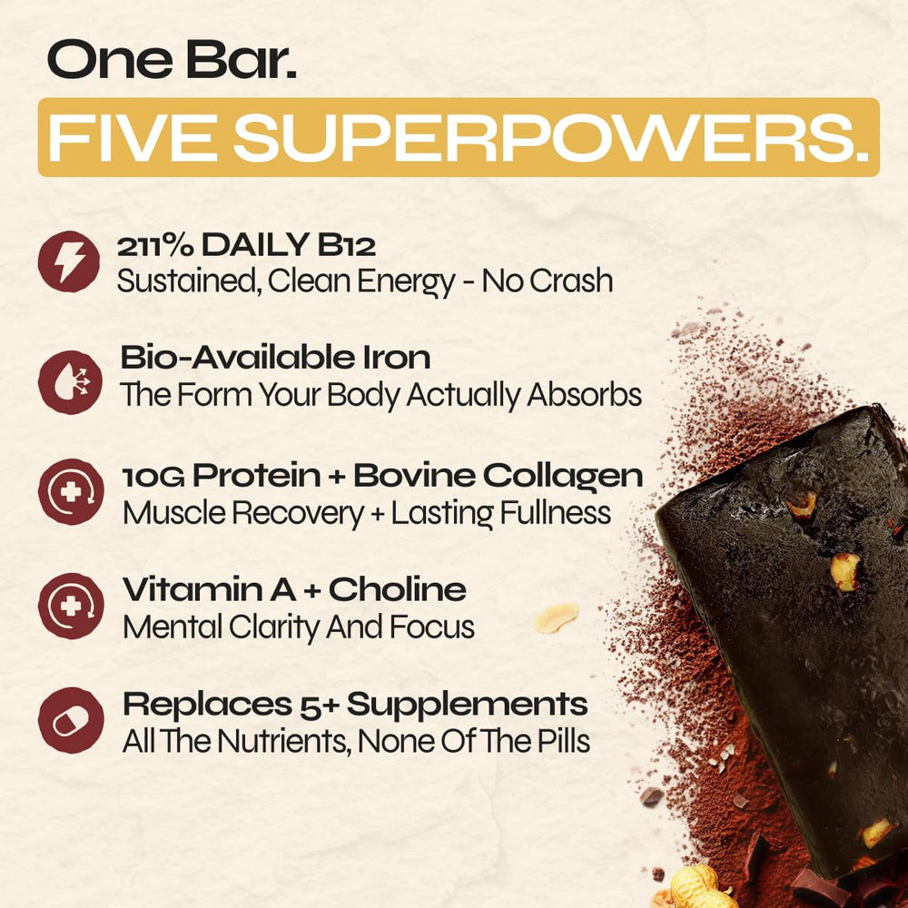Primal Power bar shown in a gym bag for quick daily fueling.