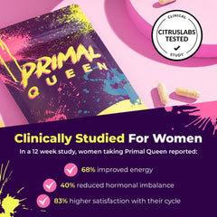 Primal Queen beef kidney capsules beside bottle for wellness routine