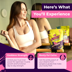 Primal Queen Goddess Creatine Gummies packaging overview.