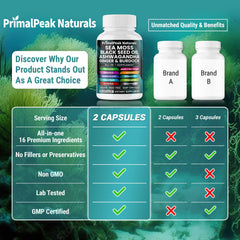 PrimalPeak Naturals all-in-one wellness bottle shown for simplified daily routine