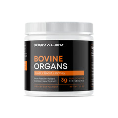 PRIMALRX Bovine Organ Powder desiccated liver for on-the-go whole-food nutrition.