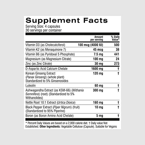 Prime Male Vitality Korean ginseng ingredient highlights traditional wellness roots.