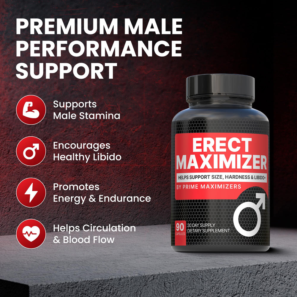 PRIME MAXIMIZERS capsules front view for quick daily intake.