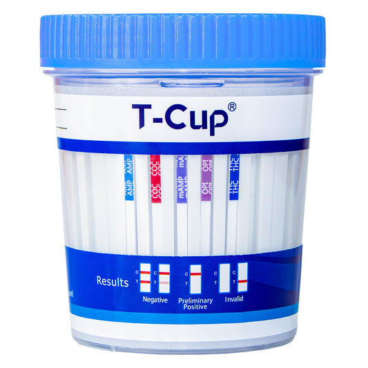 Prime Screen 5-panel test cup setup demonstrates a compact, professional-grade screening option.