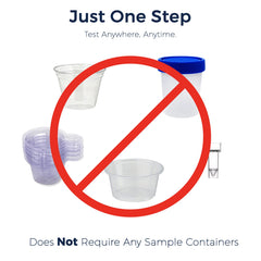 Prime Screen dry-mouth reminder advises gentle collection with no chewing.
