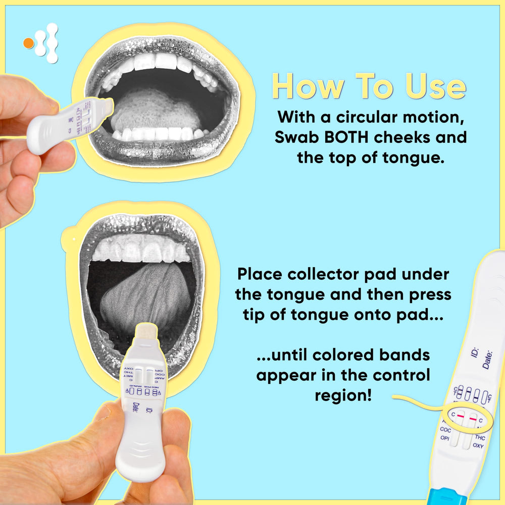 Prime Screen oral-fluid saturation achieved for accurate result reading.