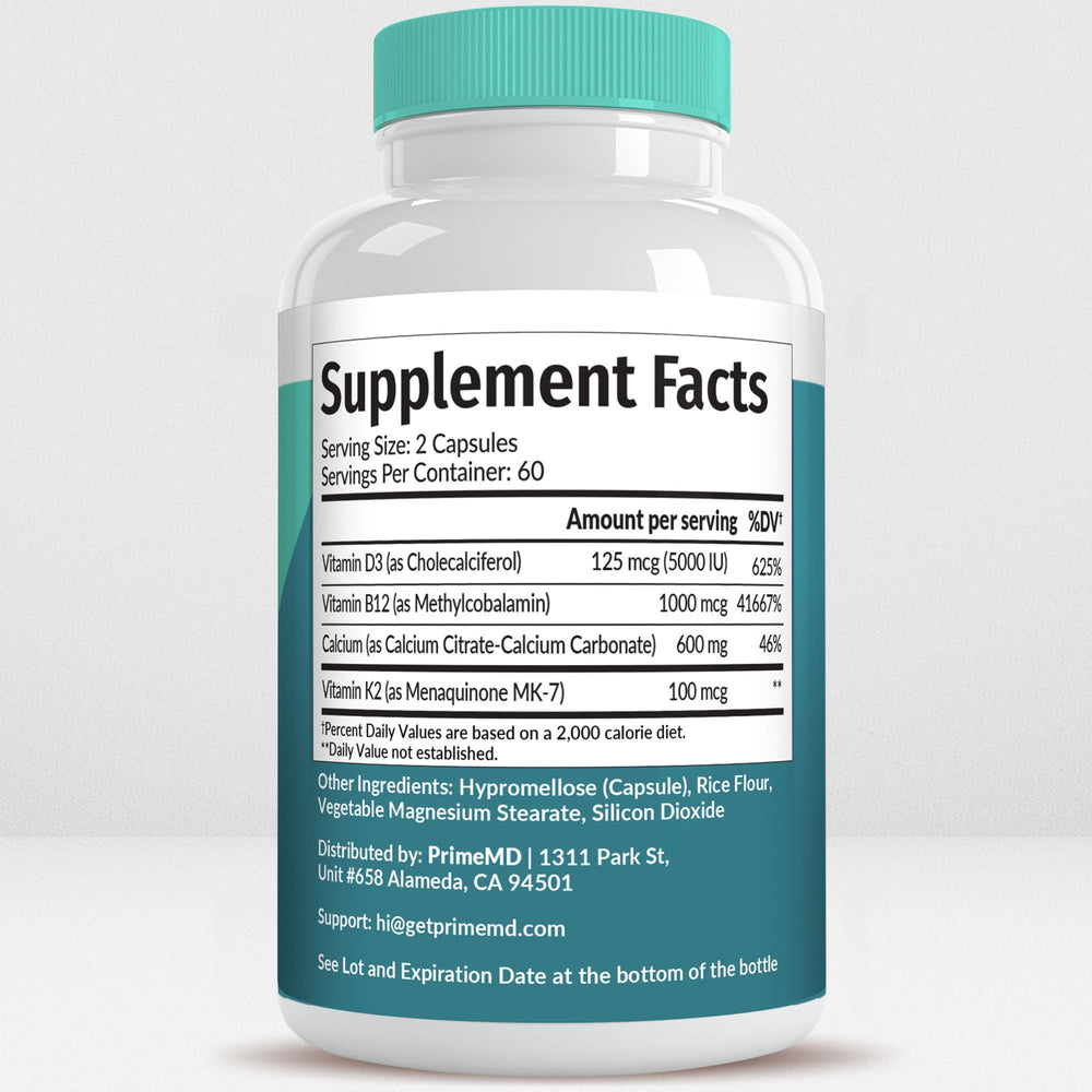 PrimeMD 4-in-1 calcium on pantry shelf for daily wellness.
