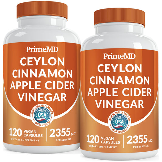 PrimeMD 5-in-1 Cinnamon bottle label for daily wellness routine