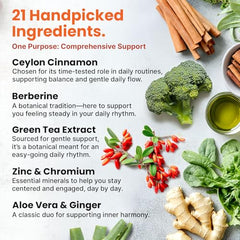 PrimeMD Berberine Green Tea extract label highlights metabolism support ingredients.