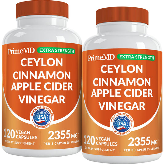 PrimeMD ceylon cinnamon capsules in bottle for daily spice and routine support