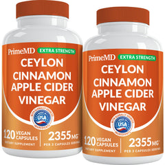 PrimeMD ceylon cinnamon capsules in bottle for daily spice and routine support