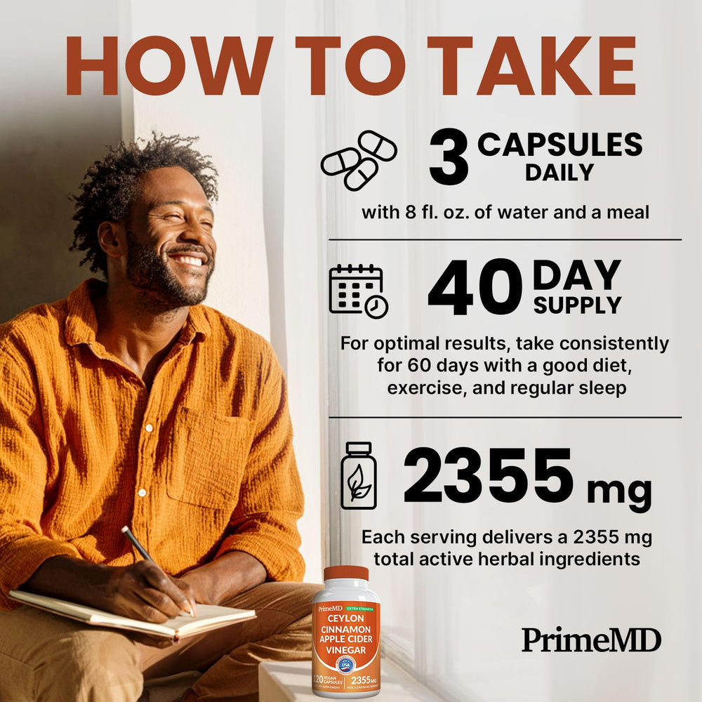 Daily routine shot of PrimeMD cinnamon pills on a desk