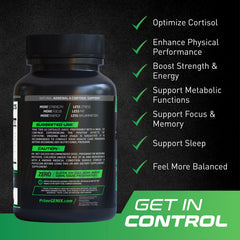 Close-up of CortiSync capsules highlighting organic, non-GMO ingredients for clean energy.