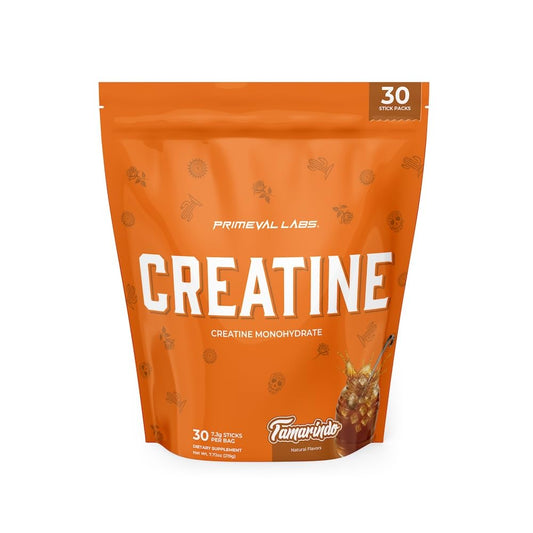 Primeval Labs Clean Creatine Monohydrate tamarindo bottle for clean energy and recovery