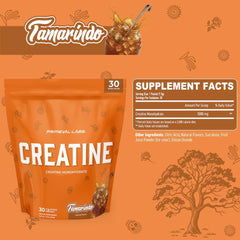 Primeval Labs Clean Creatine Monohydrate tamarindo scoop shows flavor with no aftertaste