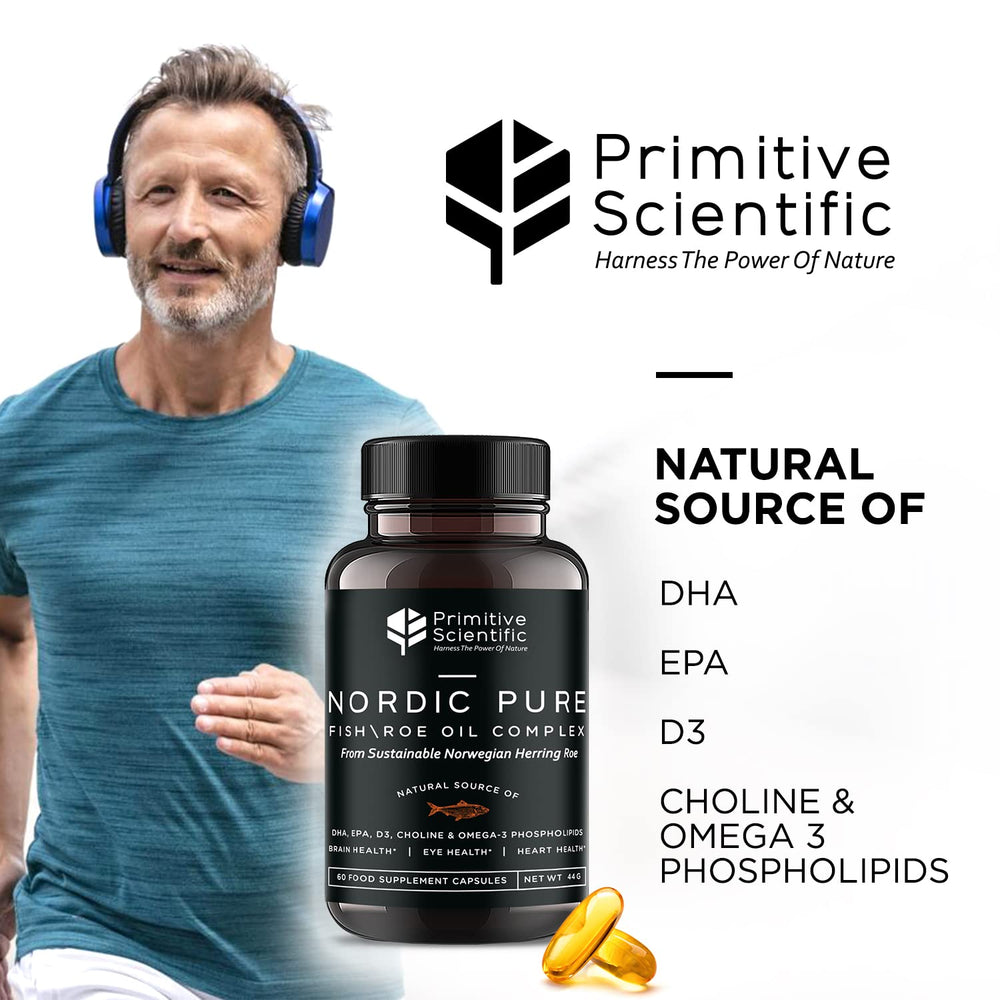 Primitive Scientific Nordic Pure Oil Complex MSC seal and GOED tested purity.