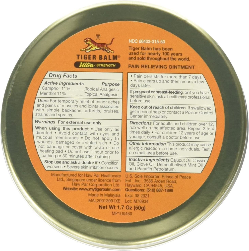 Prince Of Peace Tiger Balm Sport Rub image showing ointment texture closeup for easy application.