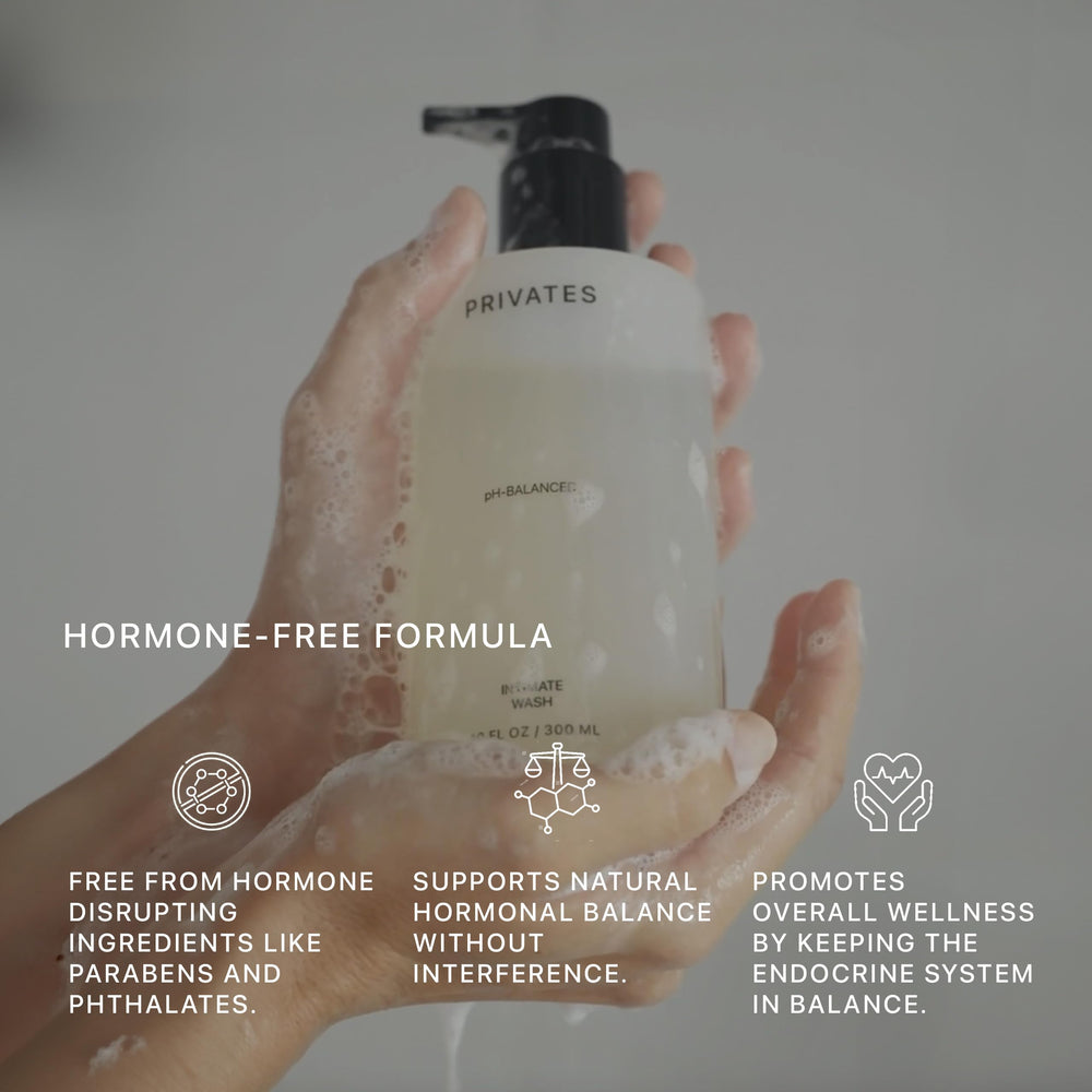 Privates fragrance-free label signals irritation-free experience.