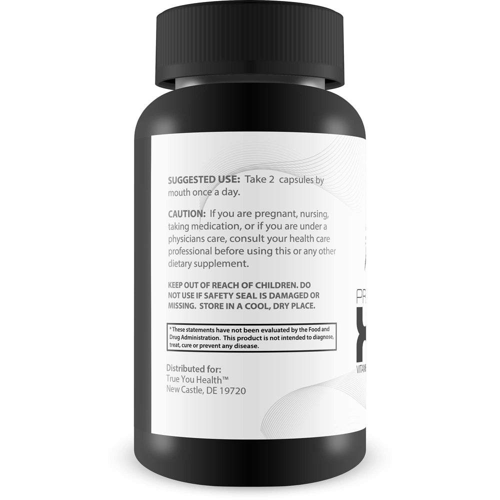 Pro EagleEye x20 nutrition label details vitamins and minerals for healthy vision.