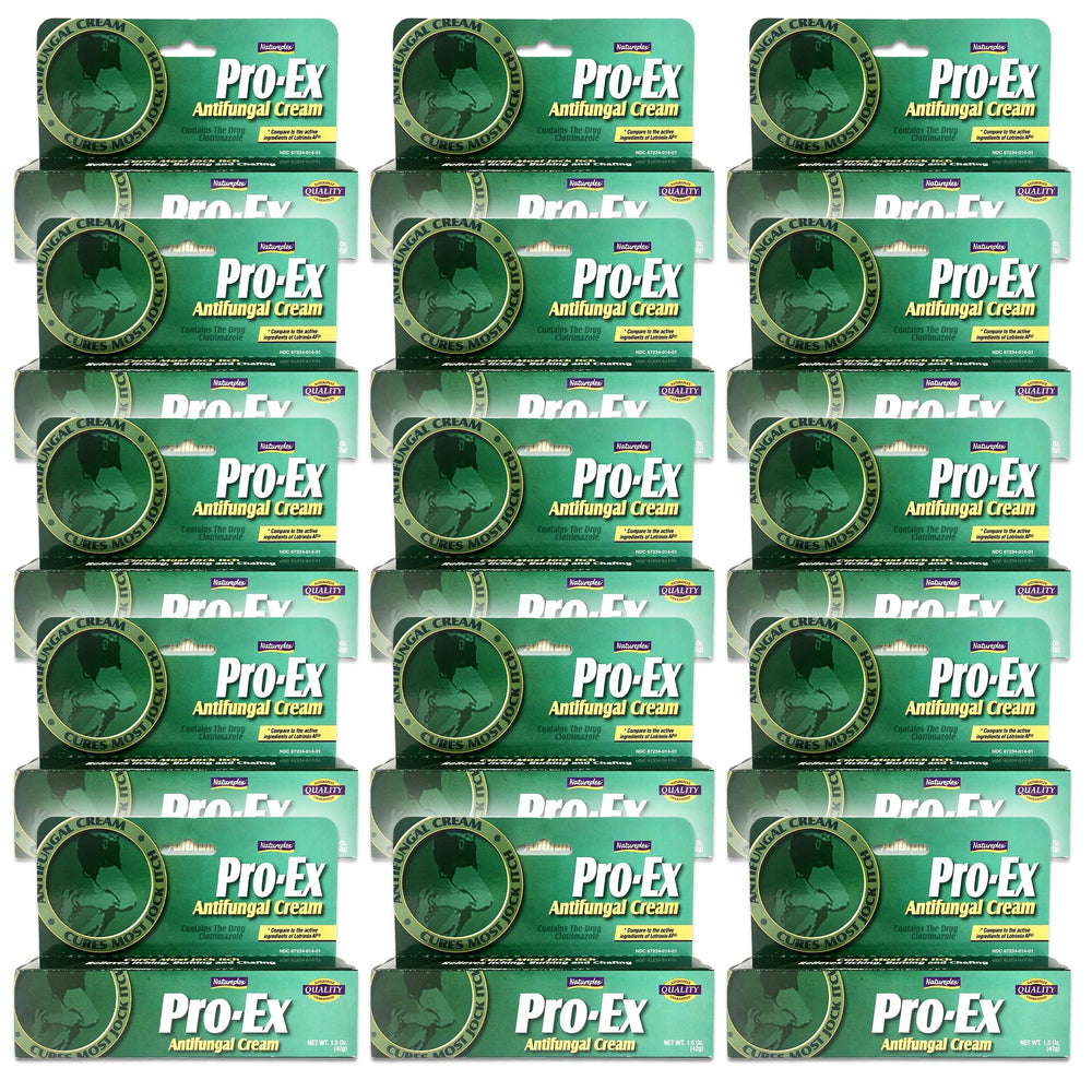 Pro-Ex clotrimazole anti-fungal cream tubes for topical itch relief