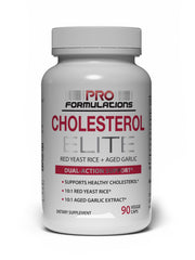 Pro Formulations MD Cholesterol Elite bottle highlighting dual-action formula for daily wellness.