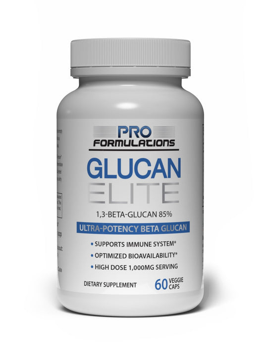 Pro Formulations MD Glucan Elite bottle front view highlighting high potency immune support.