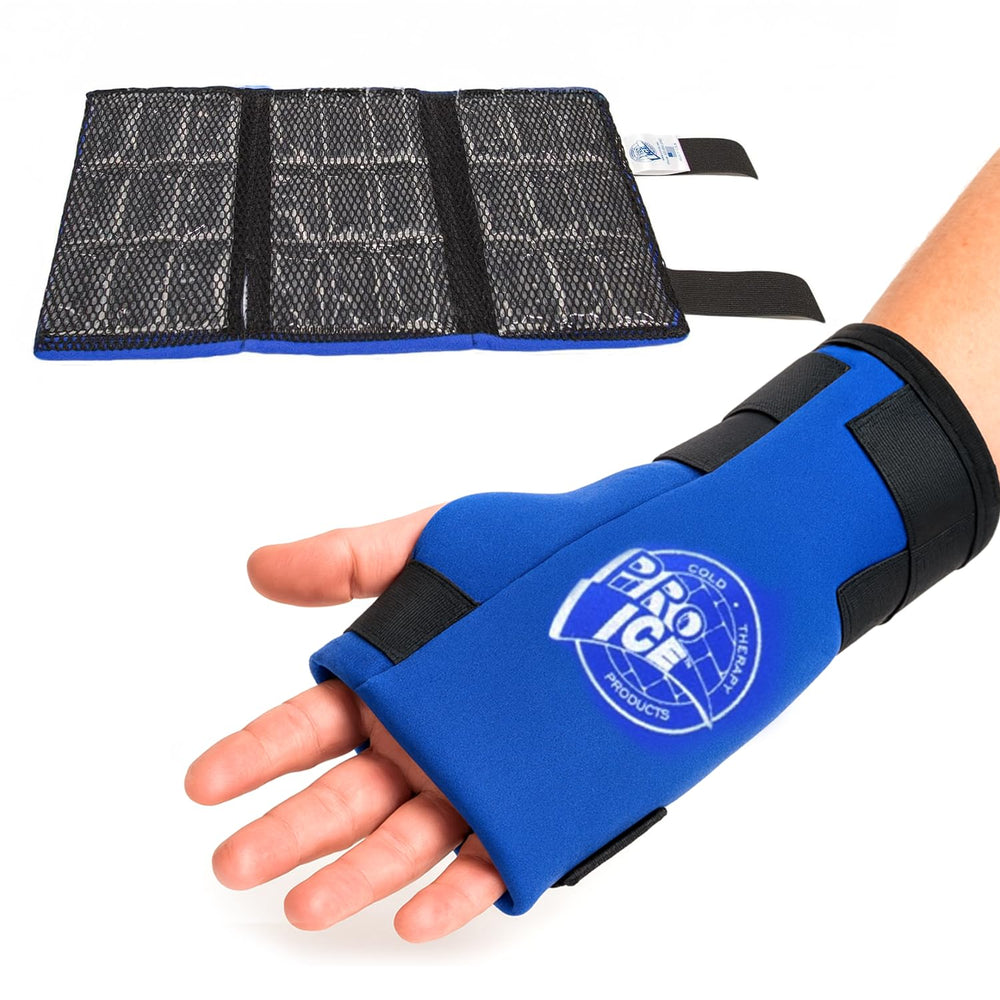 Pro Ice Wrist Cold Therapy Wrap with premium fabric for comfortable wear.