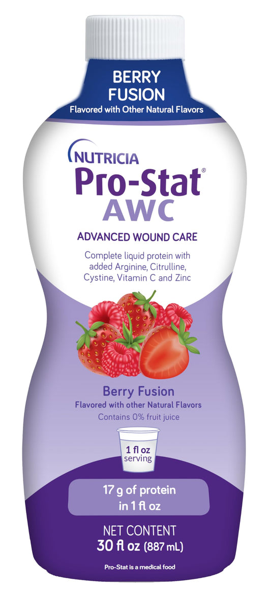 Pro-Stat AWC Berry Fusion bottle, ready-to-drink daily protein support.