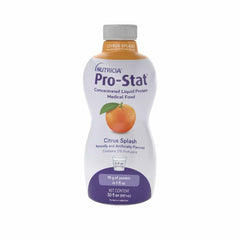 Pro-Stat Citrus Splash bottle-front 30oz showing a convenient high-protein serving.