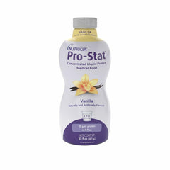 Pro-Stat Vanilla bottle front close-up, ready-to-drink nutrition option.