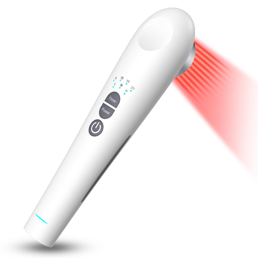 PROALLER cold laser device held in hand for precise at-home therapy