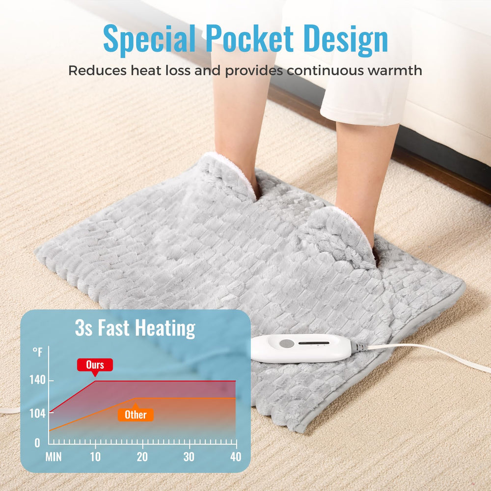 PROALLER foot warmer auto-off feature ensures safe, energy-friendly use.