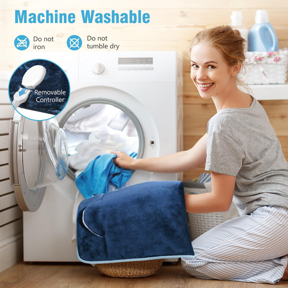 PROALLER foot warmer soft flannel exterior enhances cozy feel.