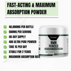 Dispensing cap on Probase Longevity NMN powder for convenient daily use