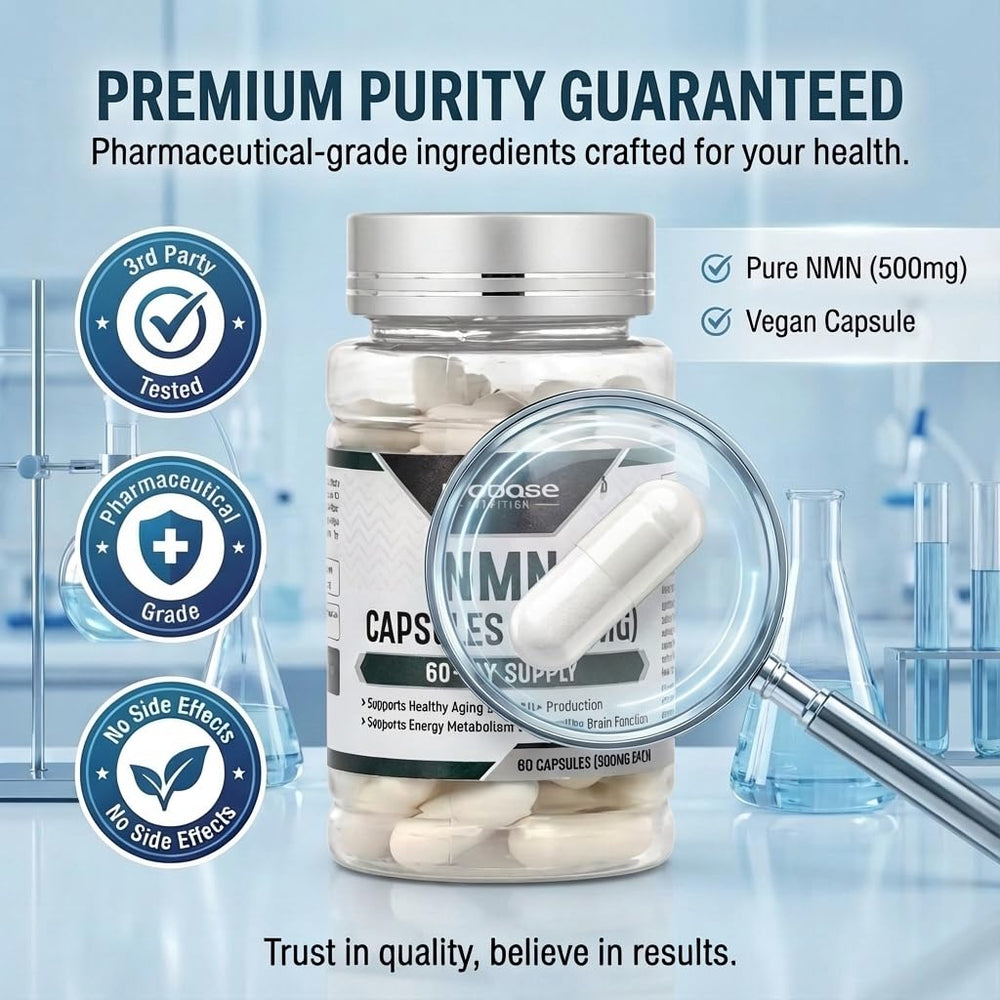 Detail view of 500 mg NMN capsule from Probase Nutrition