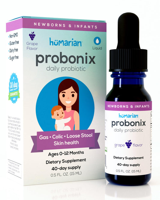 Probonix newborn drops bottle for easy daily dosing, supporting gut balance