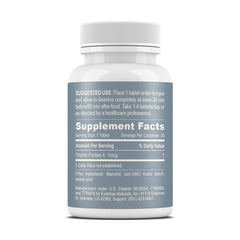 Close-up of ProBoost Thymic Protein A bottle highlighting a clean, minimal formula.