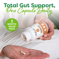 Probulin Total Care vegan-formula label highlighting 20B CFU and strains