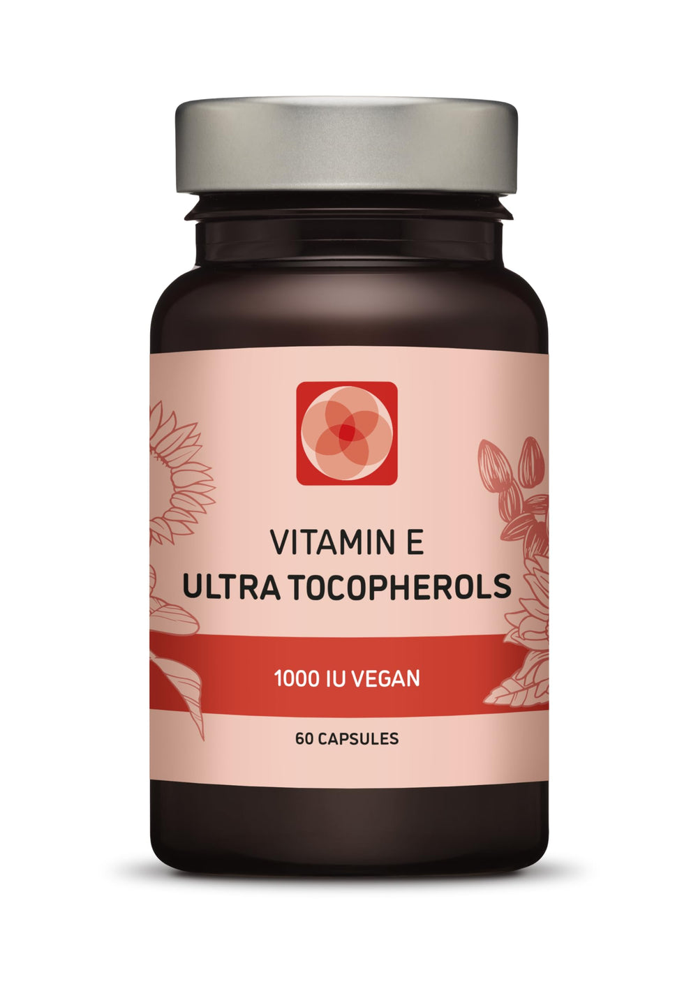 Procapsin Vitamin E 1000 IU bottle shows high-dose ultra tocopherol formula for daily use