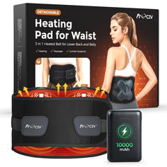 ProCIV cordless heating pad massager belt attachment for hands-free warmth
