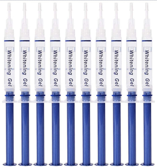 ProDental teeth whitening syringe showing precise at-home application for a brighter smile