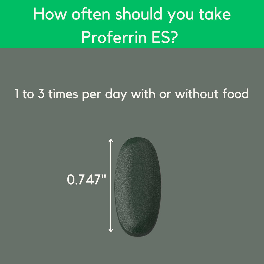 Proferrin ES label front emphasizing USA-made production and quality.