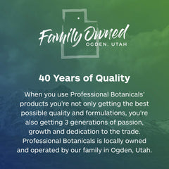 Professional Botanicals doctor-designed formula bottle conveys trust and quality.