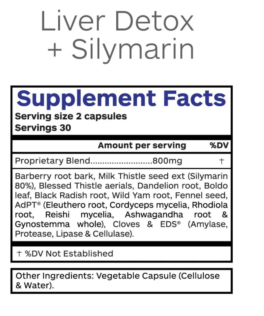 Professional Botanicals liver detox pills close-up highlighting convenient vegetarian capsules.