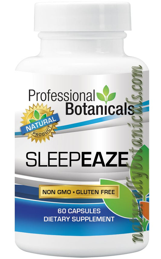 Professional Botanicals Sleep Eaze bottle promotes calm relaxation for bedtime