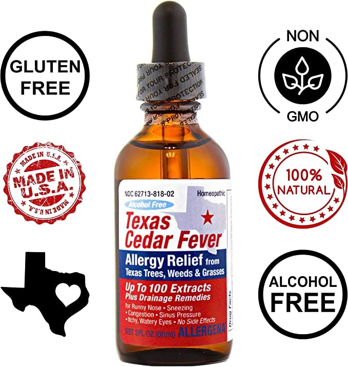Close-up of PROGENA Allergena drops for sublingual use