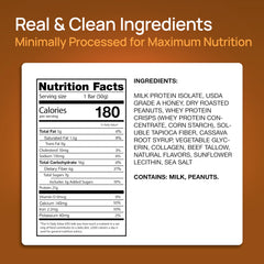 ProGo protein bars cross-section reveals 21g protein from 95% isolate