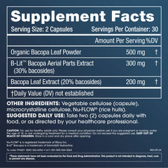 ProHealth Bacopa capsules pack supports steady mood and mental clarity.