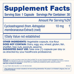 ProHealth Cycloastragenol third-party testing seal signaling transparency.